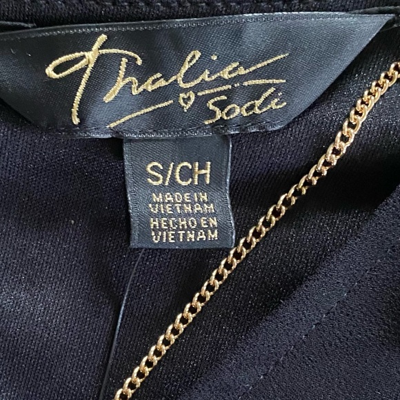 Thalia Sodi NWT Womens Size: Small With Detachable Necklace Shift Dress Black - Picture 7 of 10